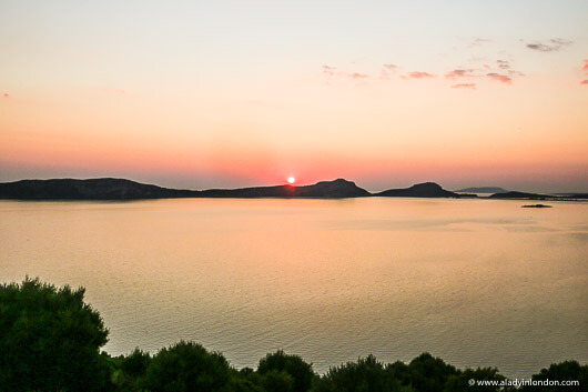 Sunset in Costa Navarino, Greece