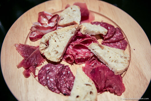 Cured Meat Plate at Enoteca Rabezzana in London