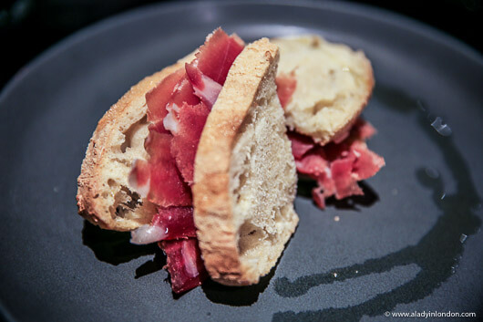 Panini at Enoteca Rabezzana Restaurant in London