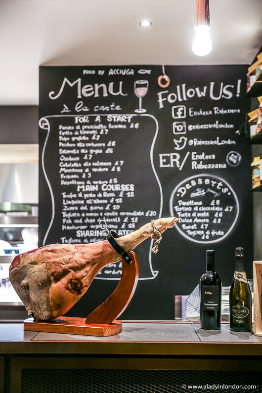 Enoteca Rabezzana Wine Bar in London