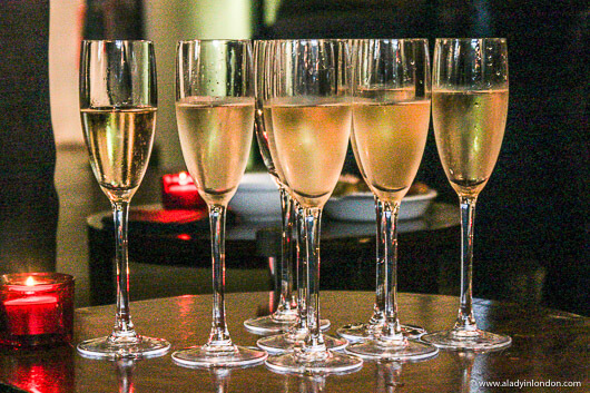 Champagne at the Hotel du Vin, Henley, England
