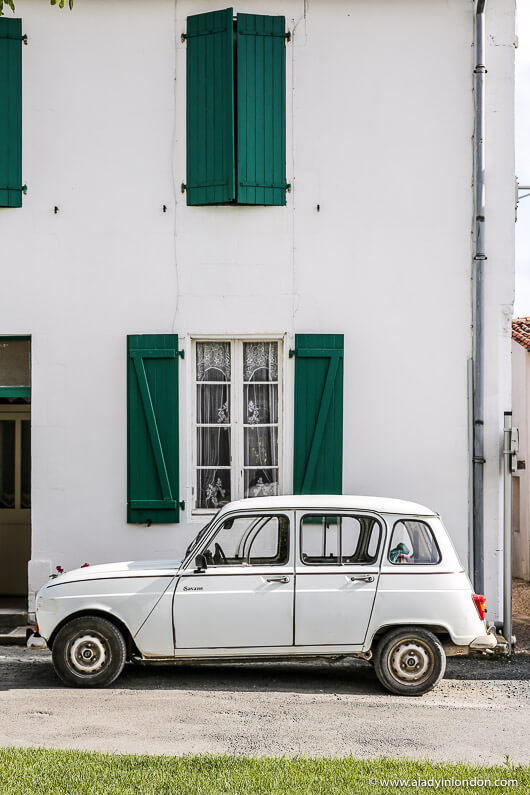 Car on the Ile de Re, France