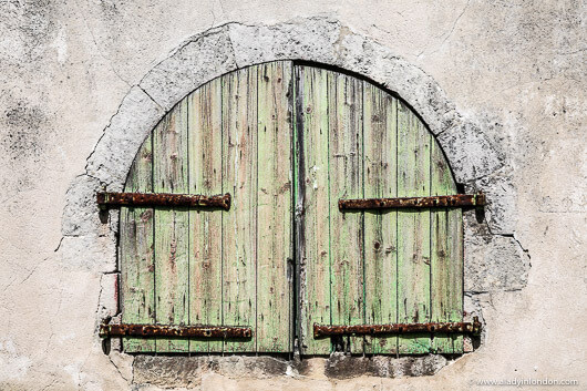 Shutters on the Ile de Re, France