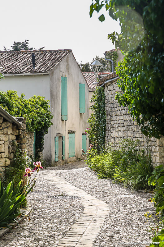 Village Street on the Ile de Re, France