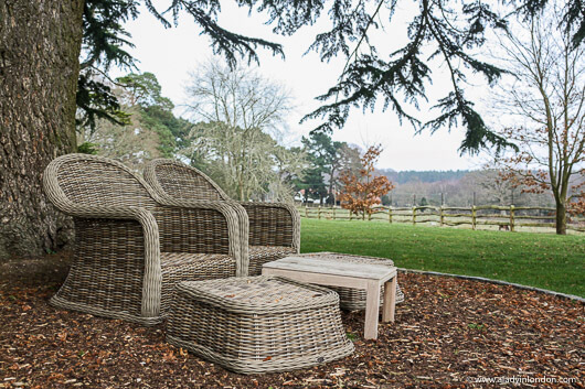 Chairs at Lime Wood Hotel in the New Forest