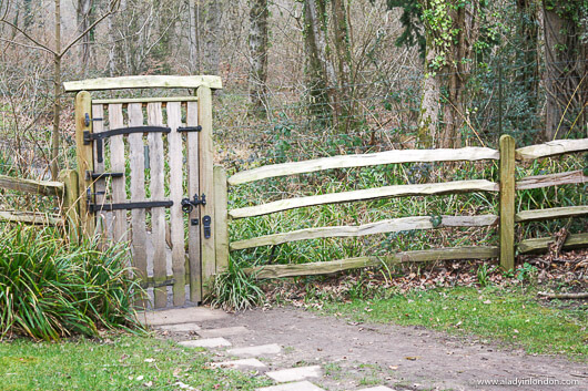 Fence at Lime Wood Hotel in the New Forest, England