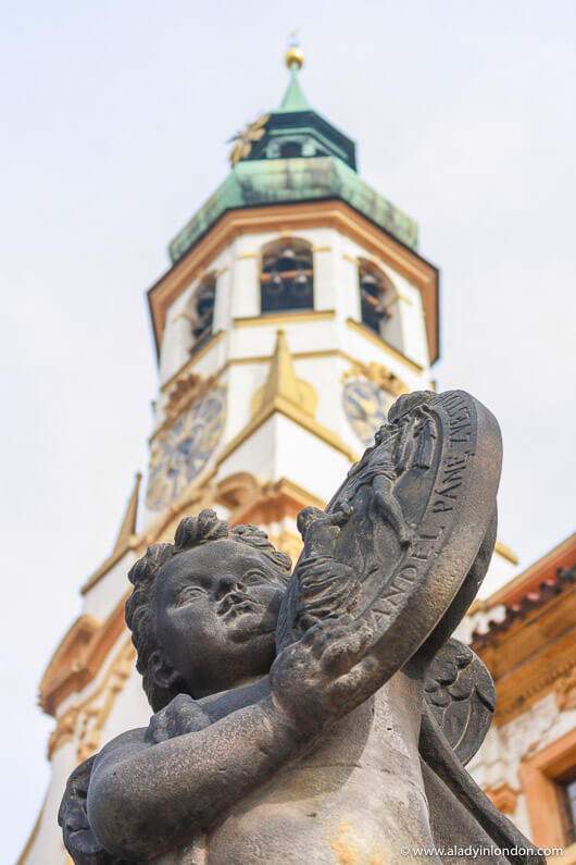 Prague Sculpture at a Church on Castle Hill