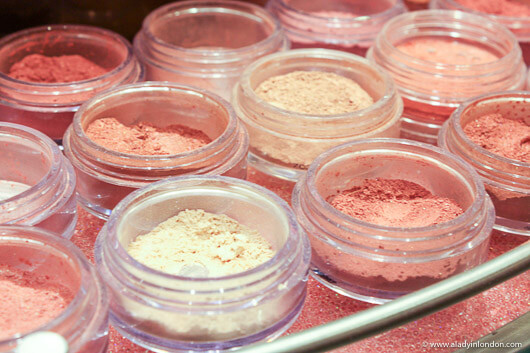 Makeup at Bare Escentuals in Covent Garden, London