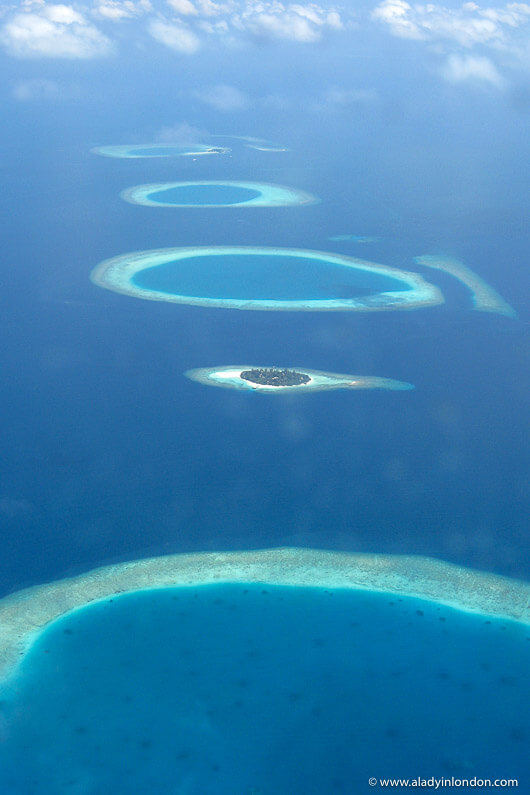 Maldives Islands from a Seaplane