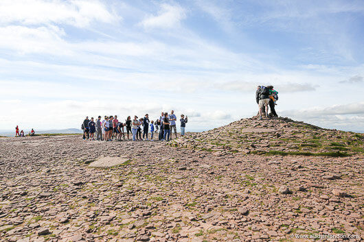 Hikers on Pen y Fan