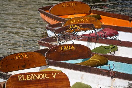 Rowboats in Richmond, London