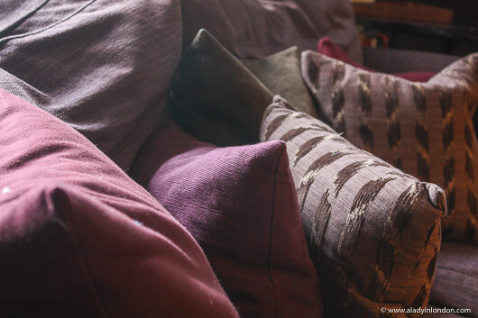 Sofa at the Hotel du Vin, Henley, England