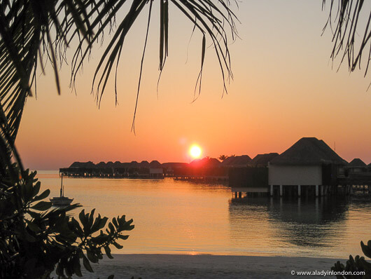 Sunset at the W Maldives