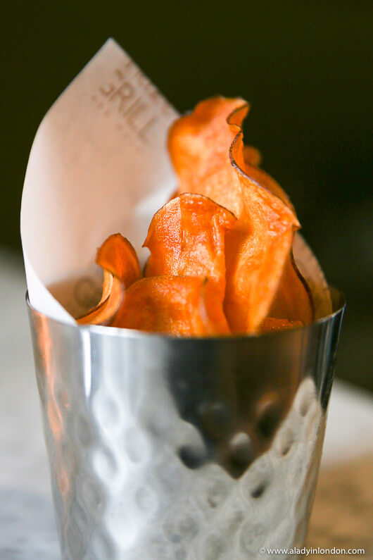 Sweet Potato Chips at maze Grill in London