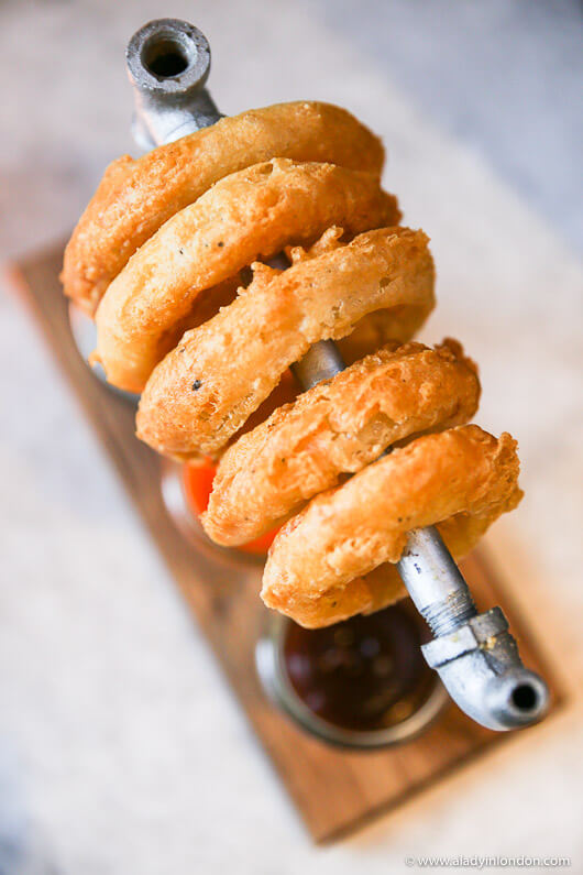 Onion Rings at maze Grill in London