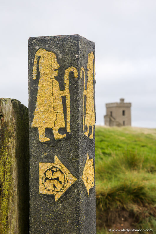 Walking Path Sign in Ardmore, Ireland