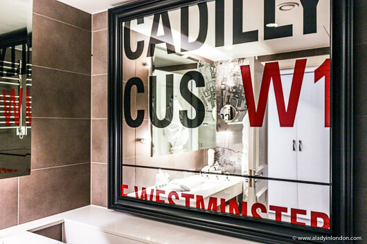 Mirror at Le Meridien Piccadilly Hotel