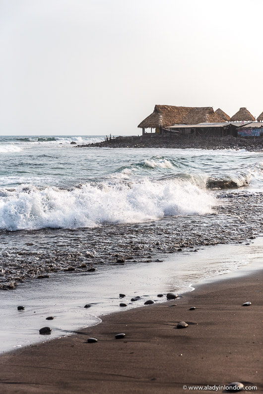 Surfing Beach in El Zonte, El Salvador