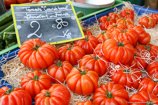 Tomatoes at a Market in Lyon