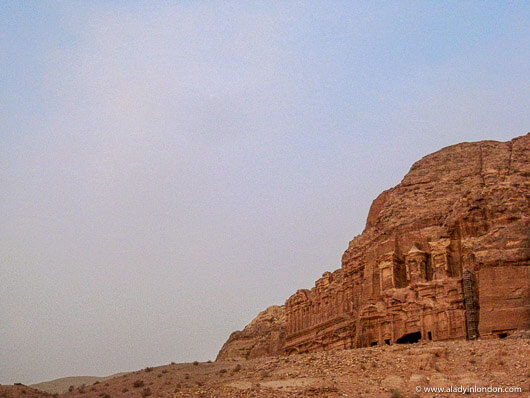 The royal tombs in Petra