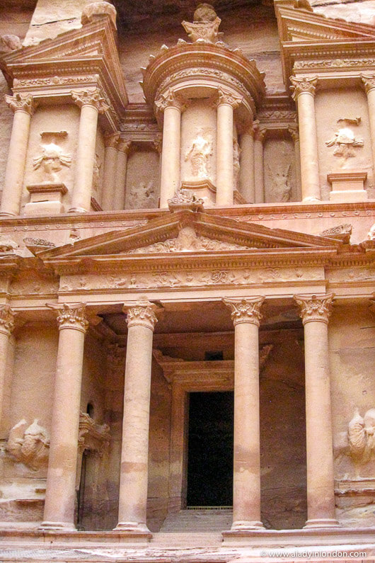 Treasury in Petra at dusk