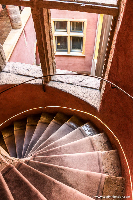 Stairwell at Le Cour des Loges in Lyon
