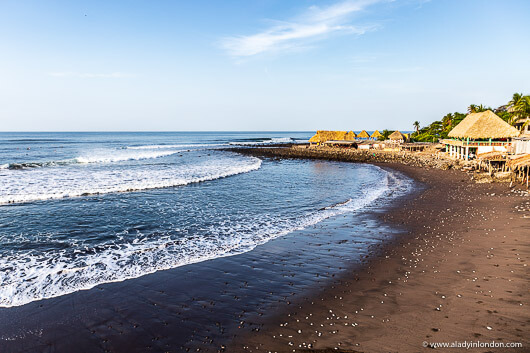 Surf Beach in El Zonte, El Salvador