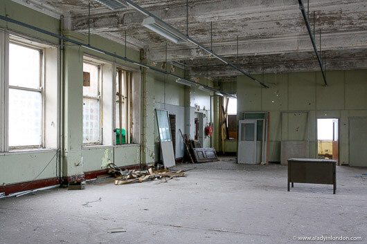 Abandoned Harland and Wolff building in Belfast, Northern Ireland