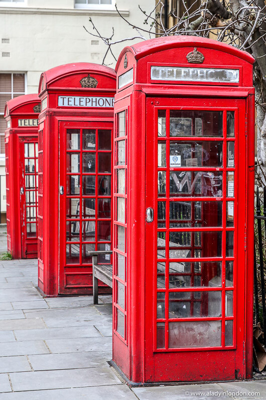 Red Phone Boxes, Bloomsbury, London