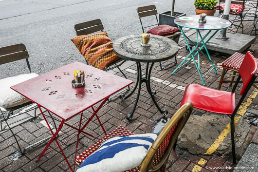 Cafe Tables in Ladbroke Grove, London