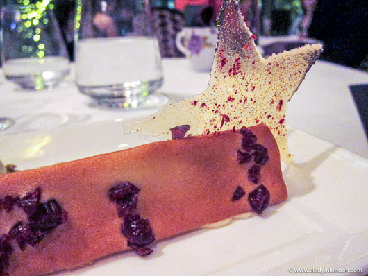 Dessert at Christmas Dinner in Singapore