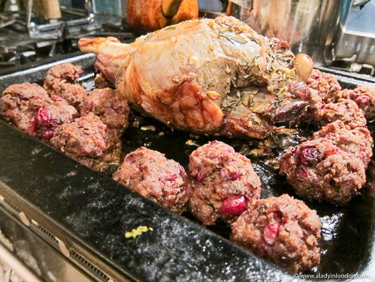British Christmas turkey in London