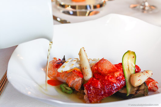 Lobster at Helene Darroze at the Connaught in London