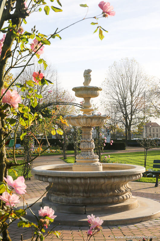 Fountain in a Garden in Honfleur, Normandy
