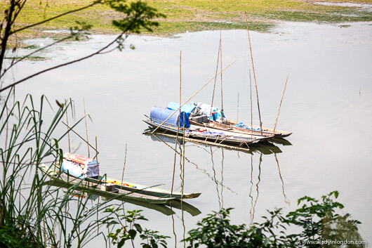 Boats in Luang Prabang, Laos