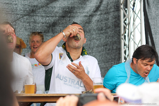 Oyster Eating Contest at the Whitstable Oyster Festival