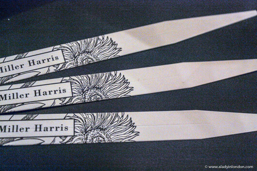 Three perfume sticks at a wine and perfume pairing in London