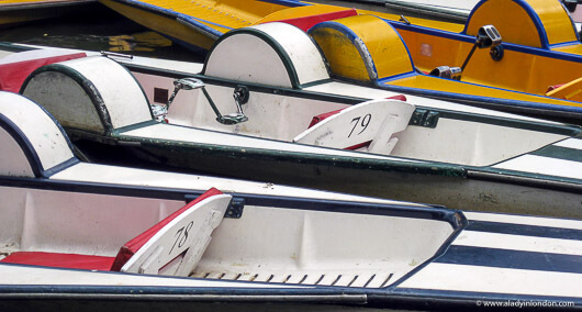 Punts on the Thames in Oxford