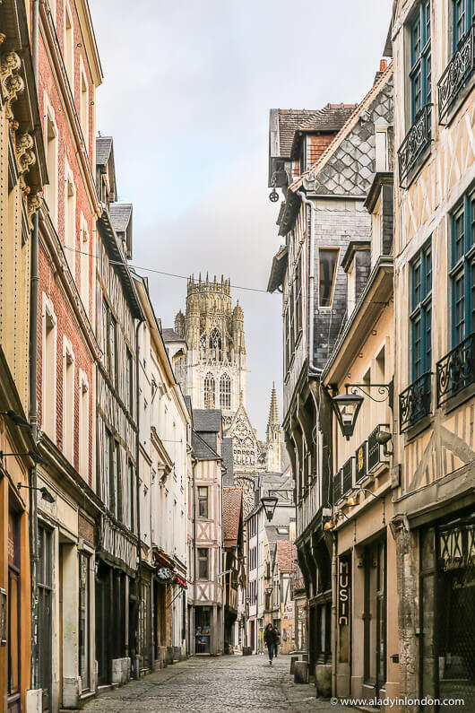 Street in Rouen, Normandy
