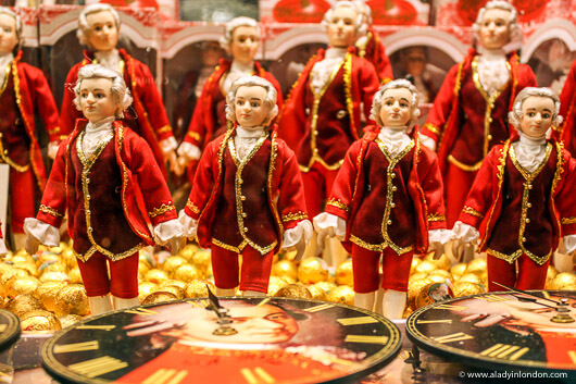 Mozartkugel in Salzburg, Austria