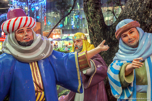 Christmas decorations on Orchard Road in Singapore