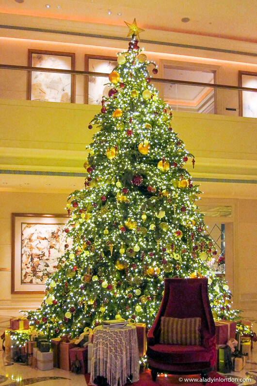 Christmas Tree at the St Regis Hotel in Singapore