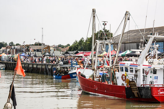 Boat at the Whitstable Oyster Festival