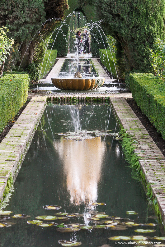 Generalife gardens at the Alhambra