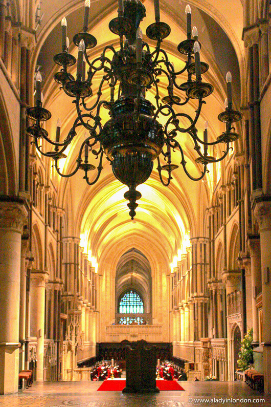 Trinity Chapel in Canterbury Cathedral in Kent, England