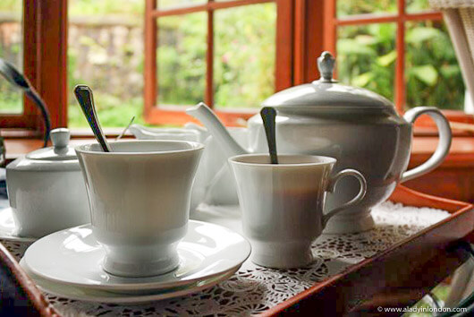 Breakfast tea at Ceylon Tea Trails in Sri Lanka