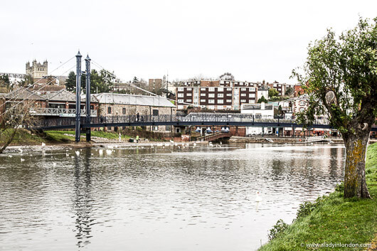 Bridge over the River Exe in Exeter, England