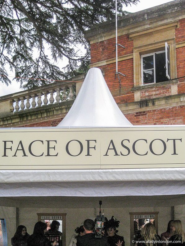 Face of Ascot tent at Royal Ascot in England
