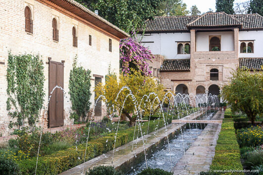 Generalife Fountains in Granada