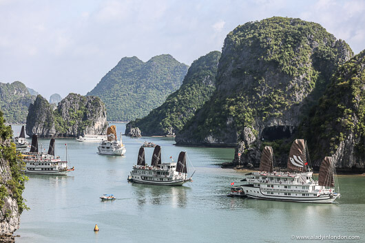 Boats on Halong Bay, Vietnam